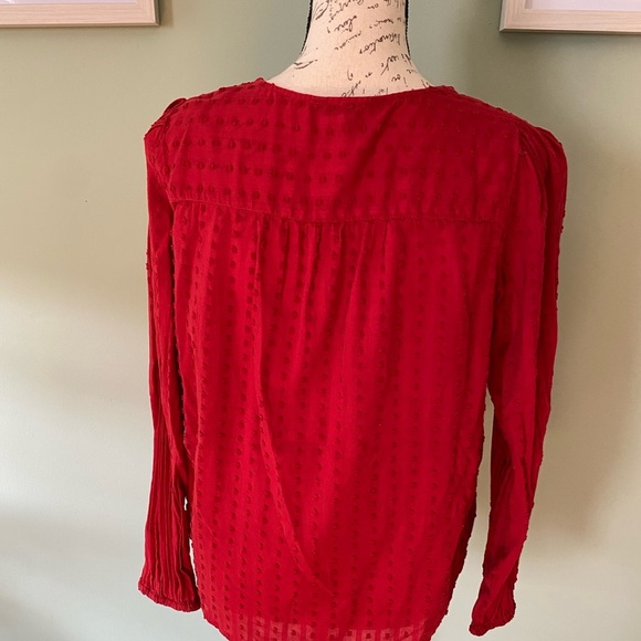 Elegant Red Women's Banana Republic Top Size Small - Picture 4 of 6